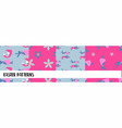 easter seamless patterns set abstract paper vector image vector image