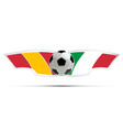 realistic soccer ball or football on itali vector image vector image