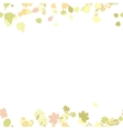 seamless autumn leaves pattern vector image
