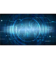 technological hud interface circuit background vector image