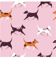 dog seamless pattern vector image vector image