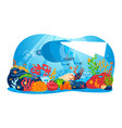 underwater ship explorer ocean autonomous rov vector image vector image