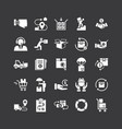 fast delivery logistic icons big set in flat style vector image