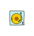 turntable sketch icon vector image vector image