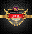 gold frame vector image vector image