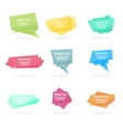 set of quote abstract geometric origami vector image
