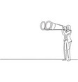 single continuous line drawing happy young vector image