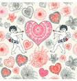 cupid love background vector image