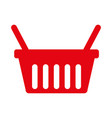 shopping basket isolated icon vector image