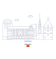 dortmund city skyline vector image