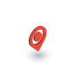 navigation location marker cursor isometric flat vector image