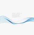 abstract blue wave design element vector image