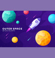 space futuristic modern colorful background vector image