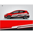car wrap design abstract geometric van vector image