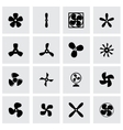 fans and propellers icon set vector image