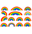 rainbow - set vector image