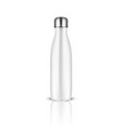 realistic 3d white empty glossy metal vector image