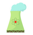 Modern nuclear power plant icon cartoon style Vector Image