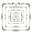 doodle frame borders vector image