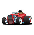 highboy hot rod roadster with driver vector image vector image