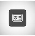 flat icon safe lock finance bank security vector image
