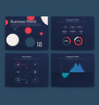 graphics infographics with mobile phone template vector image