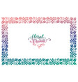 exclusive floral frame vector image vector image