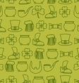 patricks day seamless background pattern of an old vector image vector image
