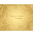 hatch background with floral ornament vector image