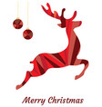 mosaic reindeer vector image vector image