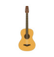 wooden acoustic guitar vector image vector image