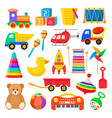 baby toy set vector image