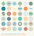 finest quality labels color vector image