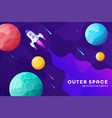 space futuristic modern colorful background vector image