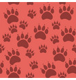 cat or dog paw seamless pattern - animal vector image vector image