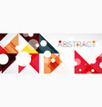 geometric abstract background techno color vector image vector image