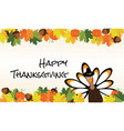 thanksgiving card vector image