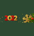2022 happy new year banner vector image vector image