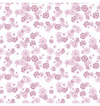 seamless repeating floral background vector image