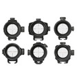 sniper optical sight military pov aiming vector image