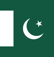 pakistan official flag of country vector image vector image