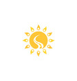 road sun vector image vector image