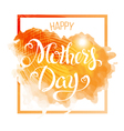 happy mothers day lettering vector image
