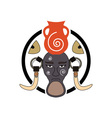 mursi-tribe-sign vector image