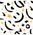 seamless pattern with emoticons vector image