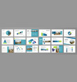 business presentation slides templates vector image