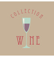 wine glass sign vector image vector image