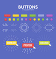 buttons maker constructor create your banner vector image vector image