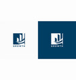 unique financial logo design inspiration vector image vector image