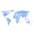 world map with names of sovereign countries vector image